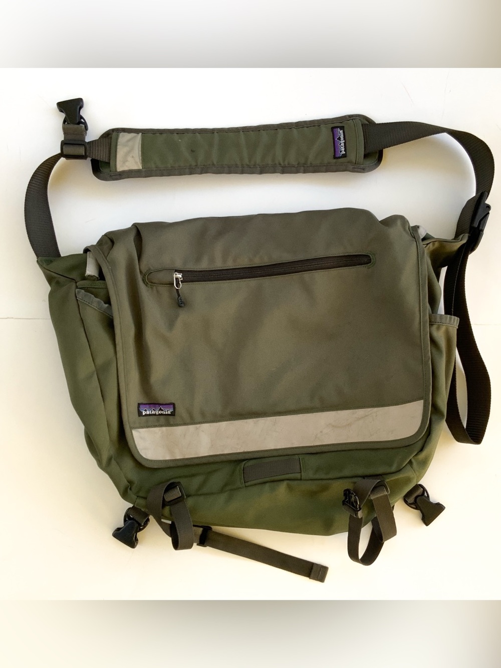 Patagonia Olive Green Messenger Bag